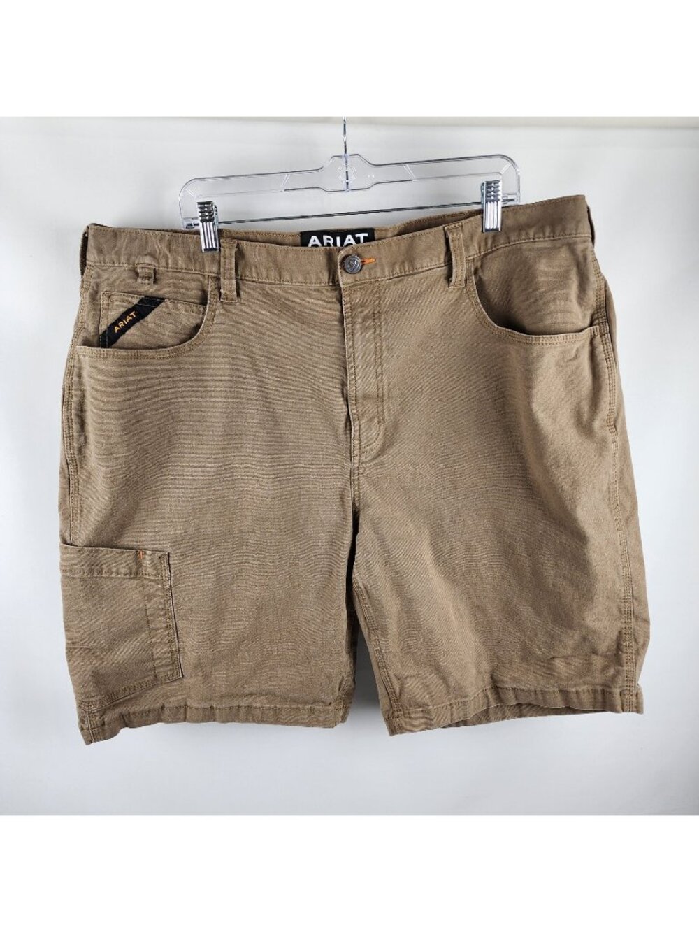 Ariat Shorts Mens 42 Brown Rebar M4 Relaxed Tough Low Rise Short (42x10)